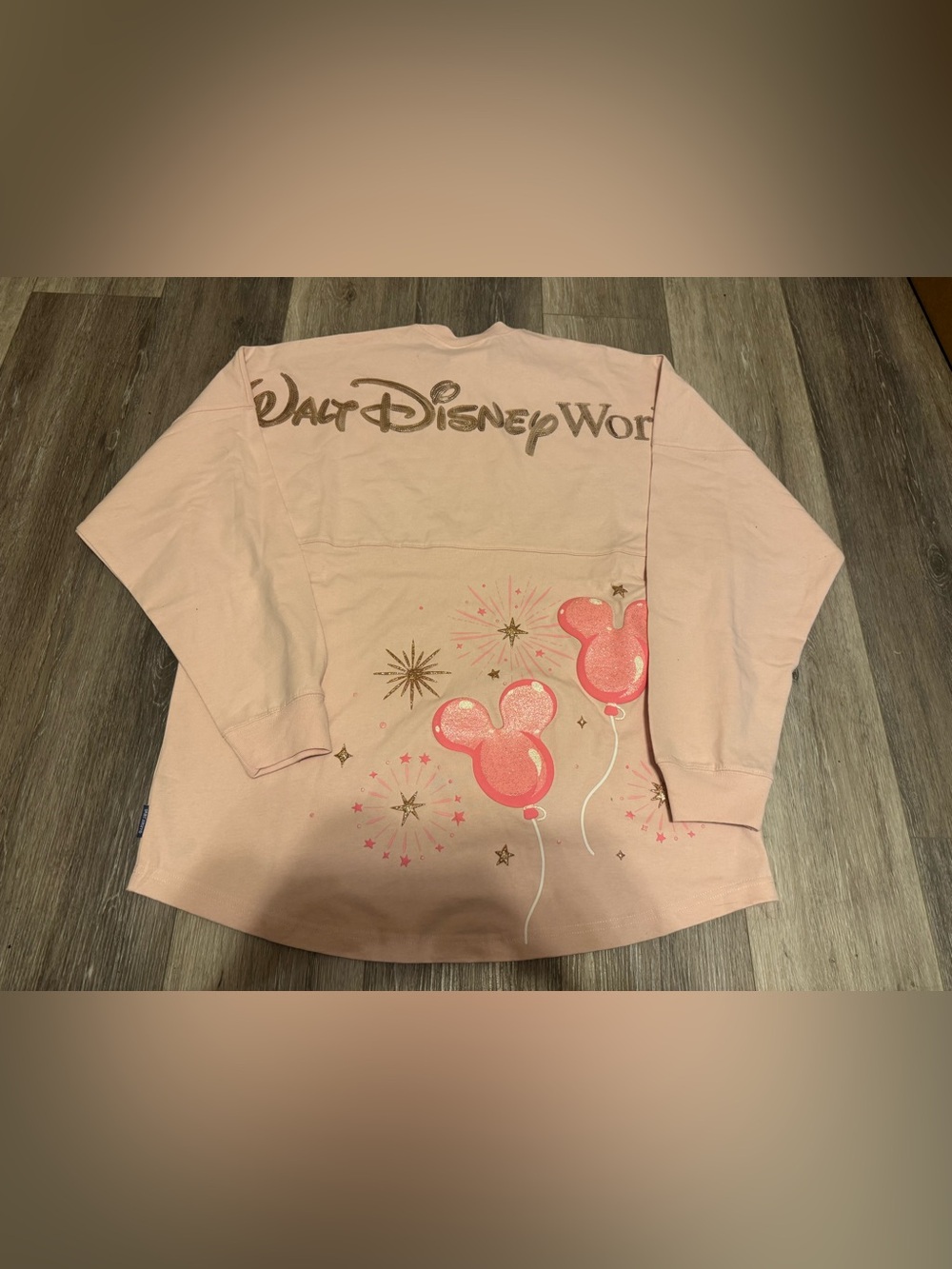 Walt Disney World Pink Balloon Spirit Jersey Size Large NWT